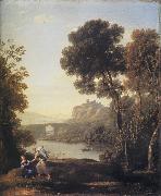 Claude Lorrain Landscape with Hagar and the Angel Spain oil painting artist